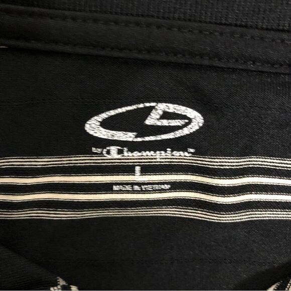 Columbia Men’s Black & Cream Polo Shirt Size L - Picture 4 of 7